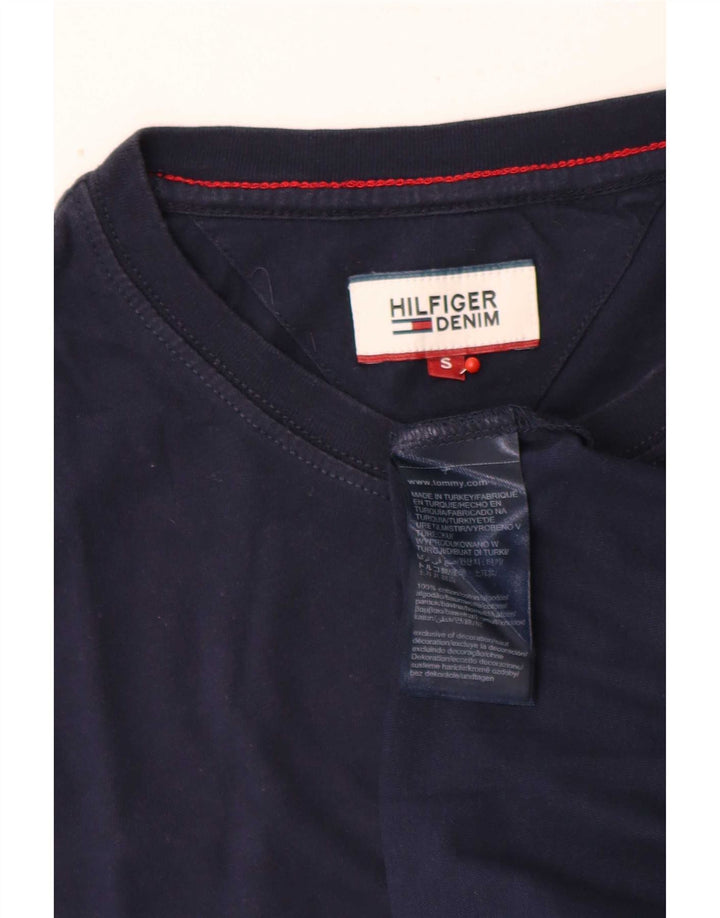 Tommy Hilfiger Camiseta Regular para Hombre Top Small Azul Marino Algodón