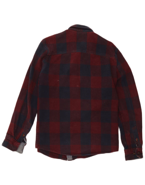 Camisa de franela de corte clásico para hombre de Fat Face, algodón a cuadros rojos pequeños