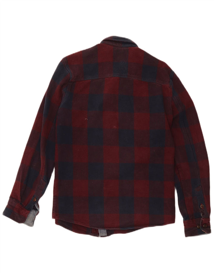Camisa de franela de corte clásico para hombre de Fat Face, algodón a cuadros rojos pequeños