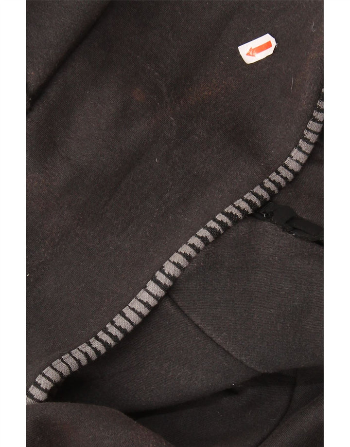 ADIDAS Suéter con capucha y cremallera para hombre Algodón negro mediano