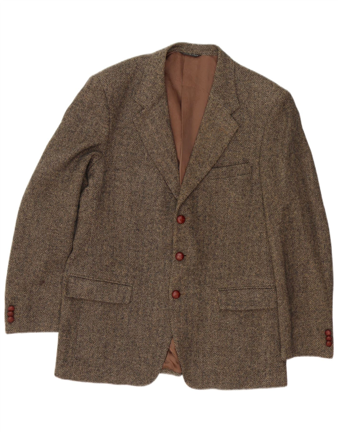 Boggi Chaqueta tipo blazer de 3 botones para hombre IT 54 2XL Lana de espiga gris