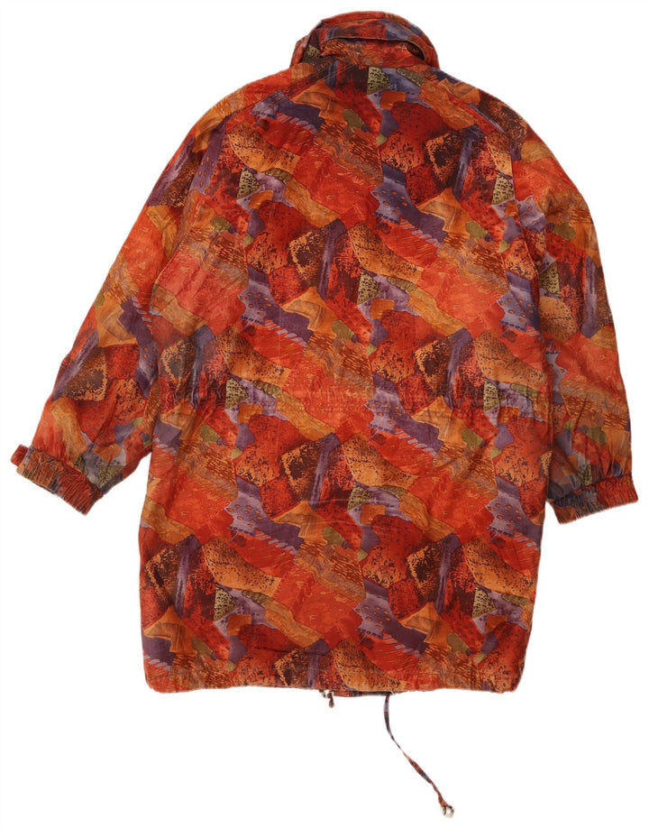 C&A Abrigo cortavientos con estampado abstracto para mujer, talla 40, talla grande, multicolor