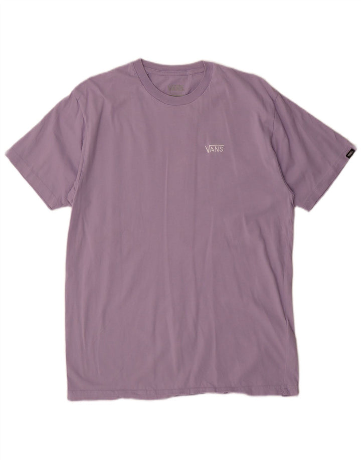 Vans Hombre Classic Fit Camiseta Top Algodón Morado Medio