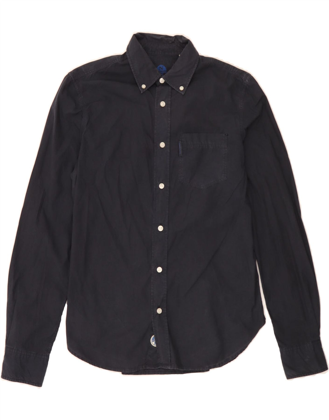 NORTH SAILS Mens Shirt Small Navy Blue Cotton Vintage North Sails and Second-Hand North Sails from Messina Hembry 