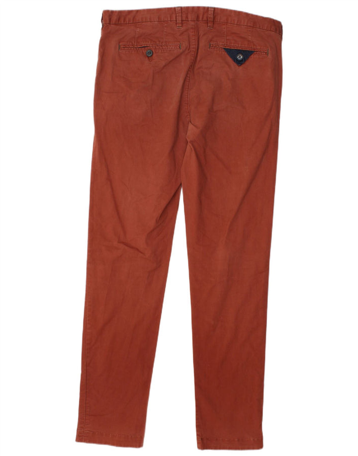 Pantalones chinos ajustados para hombre de Ted Baker W34 L33 Algodón marrón