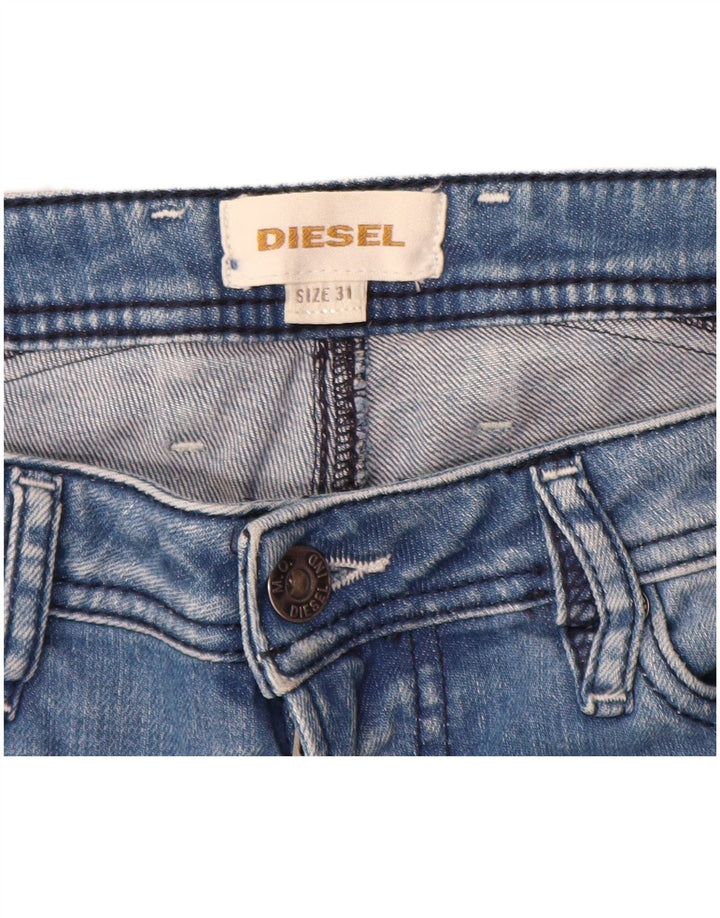 Diesel Shorts De Mezclilla Desgastados Para Hombre W31 Algodón Azul Medio