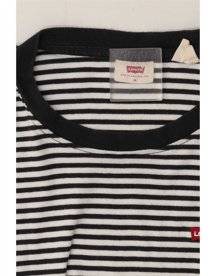 Levi's Camiseta para mujer Top UK 40 Medium Black Pinstripe