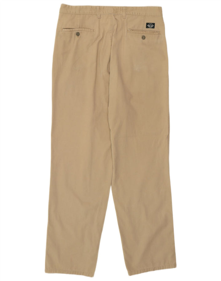 DOCKERS Mens Khakis Pegged Chino Trousers W36 L34 Beige