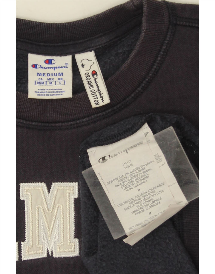 Champion Sudadera Con Estampado Gráfico Jumper Medium Azul Marino Algodón
