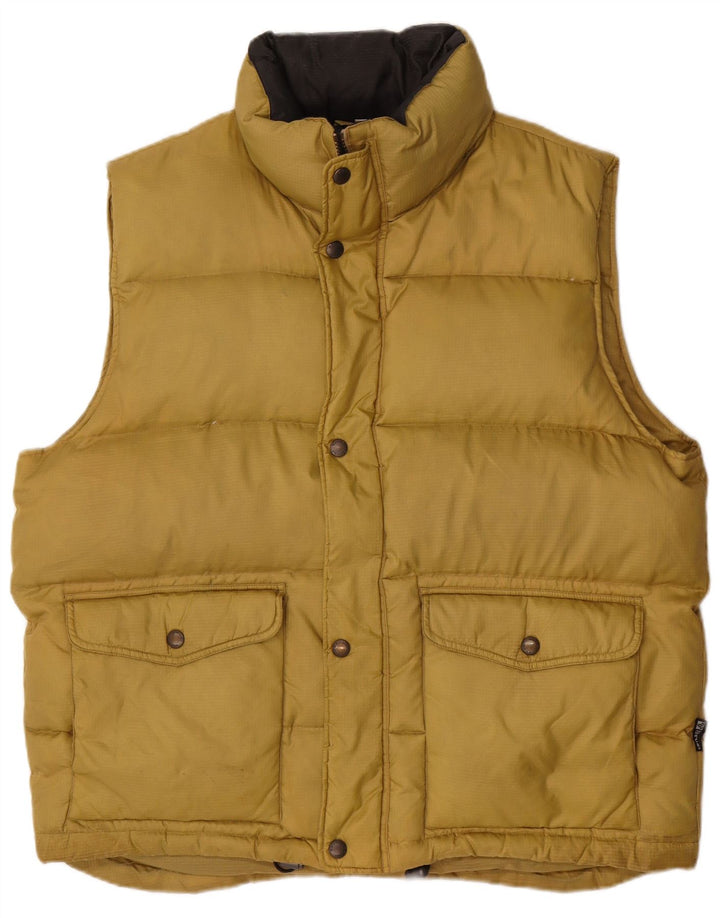 Brugi Chaleco acolchado para hombre IT 54 2XL Poliamida amarilla