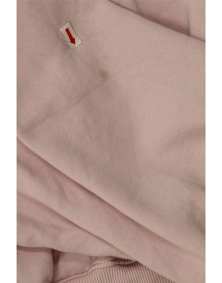 Zara Mujer Crop Sudadera Extragrande Jersey UK 44 Algodón Rosa Medio