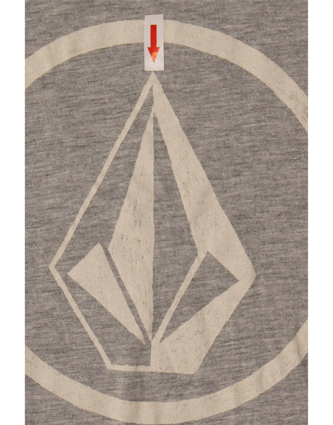 Volcom Camiseta gráfica para hombre Top grande gris color block algodón