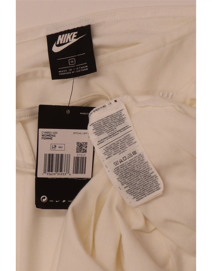 NIKE Top Cami Mujer UK 18 XL Algodón Blanco Roto
