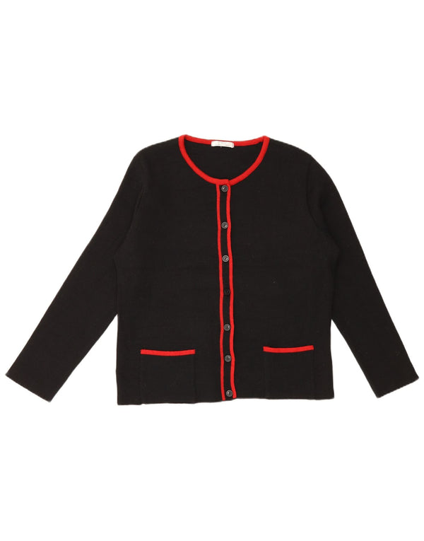 Marks & Spencer Womens Cardigan Sweater UK 18 XL Black Acrylic