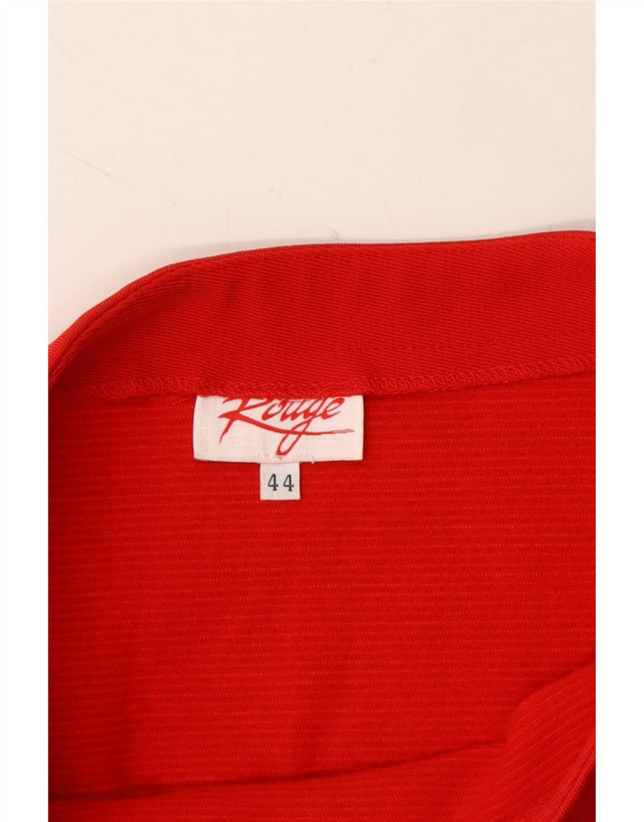 VINTAGE Womens Pencil Skirt IT 44 Medium W28  Red Nylon Vintage Vintage and Second-Hand Vintage from Messina Hembry 