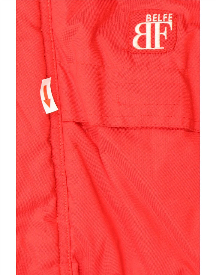 Belfe & Belfe Chaqueta acolchada holgada para hombre UK 36 Small Red
