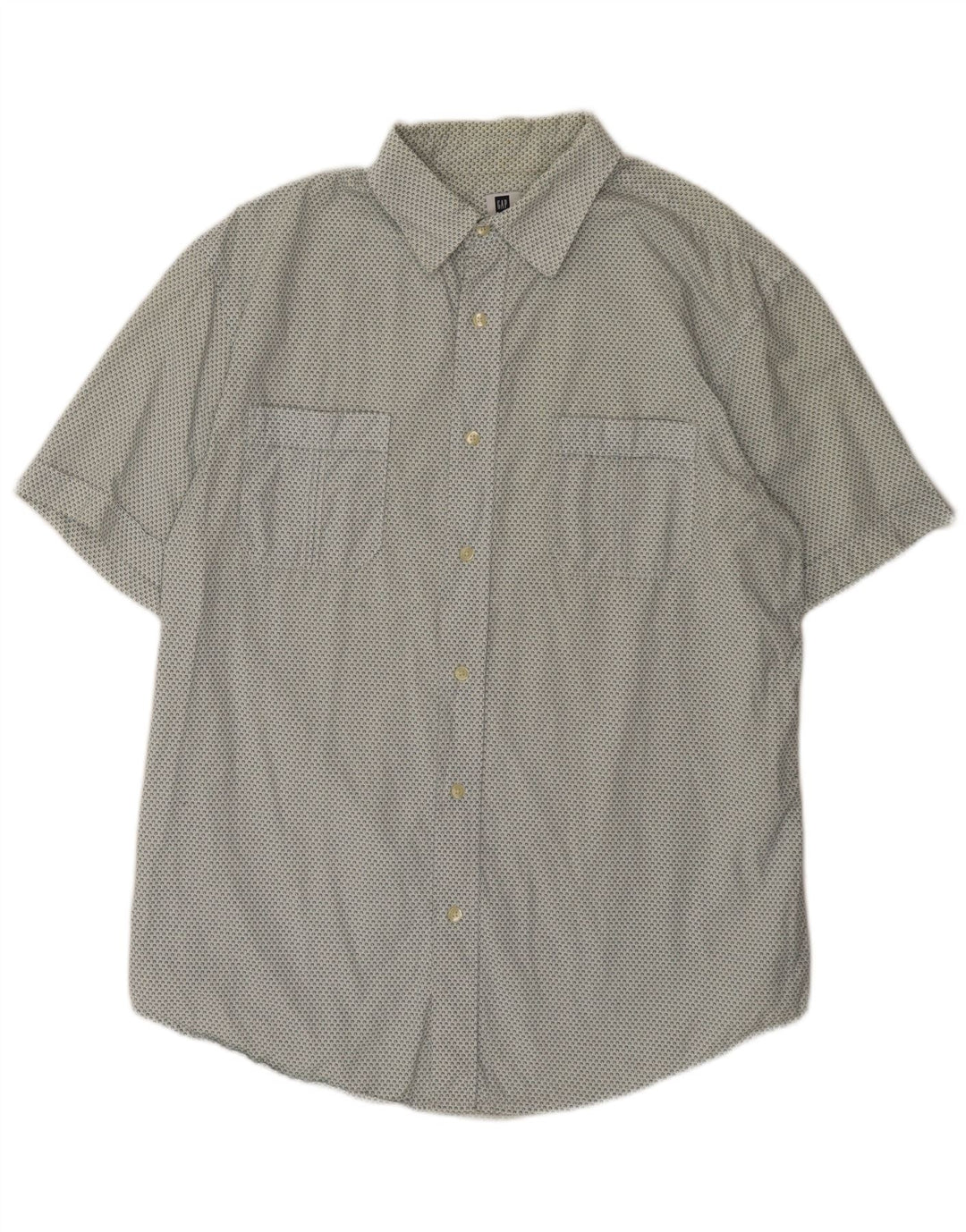 Camisa de manga corta Gap para hombre de algodón con lunares blancos grandes