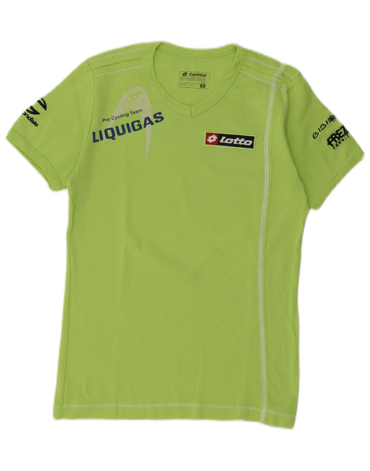 Lotto Camiseta gráfica para mujer Top UK 10 Small Green
