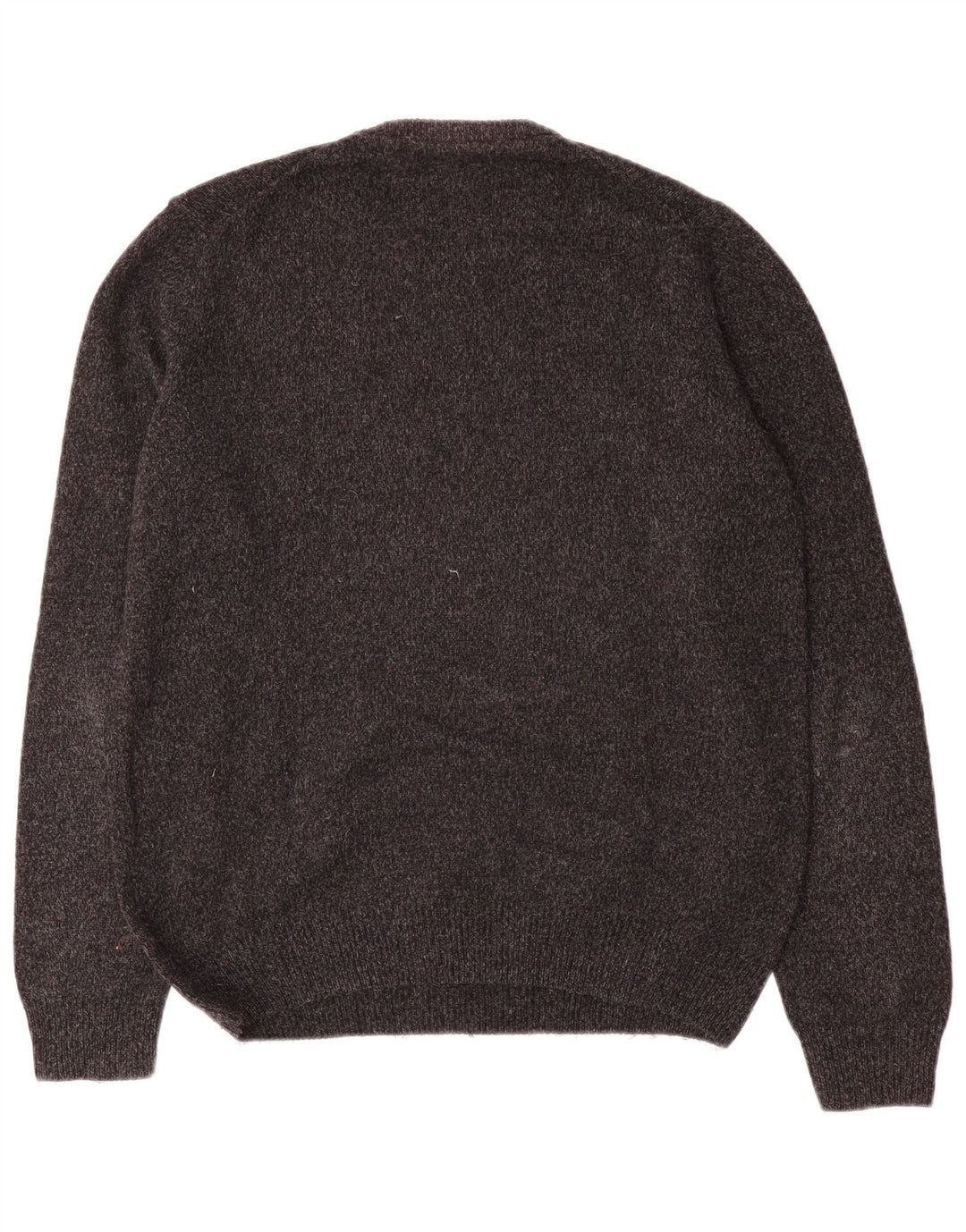 Trussardi Jersey De Cuello Redondo De Lana Gris Grande Para Hombre