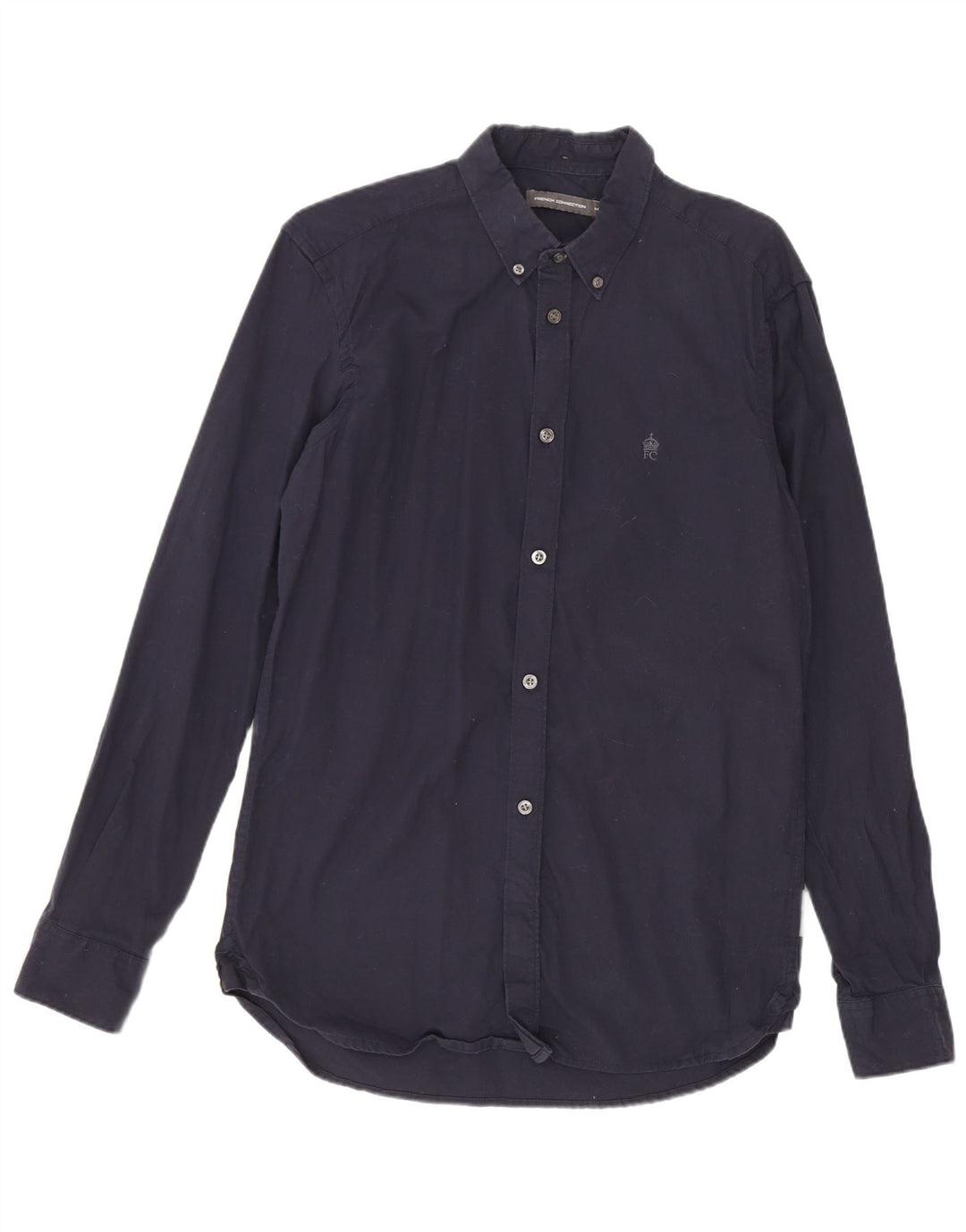 Camisa para hombre French Connection Algodón azul marino mediano