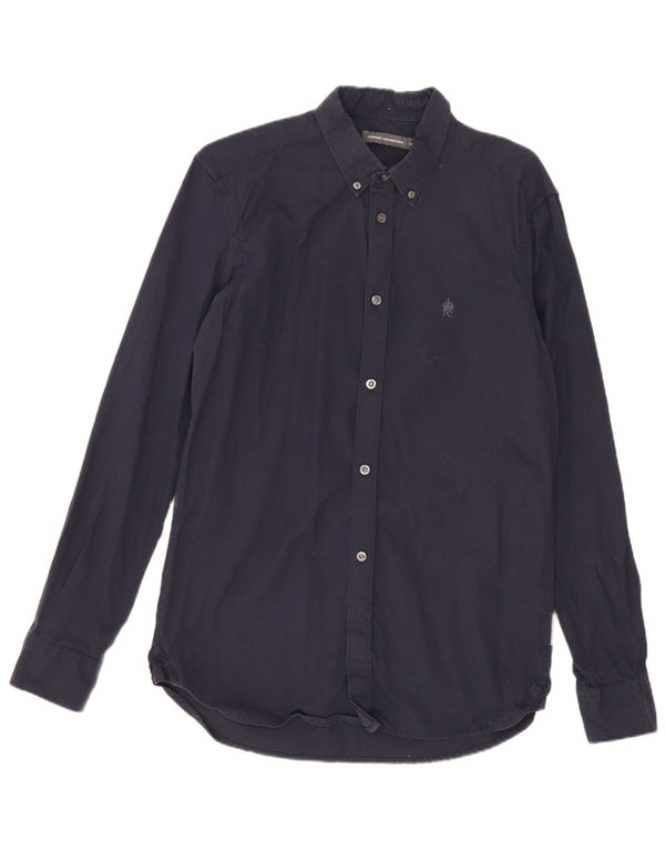 Camisa para hombre French Connection Algodón azul marino mediano