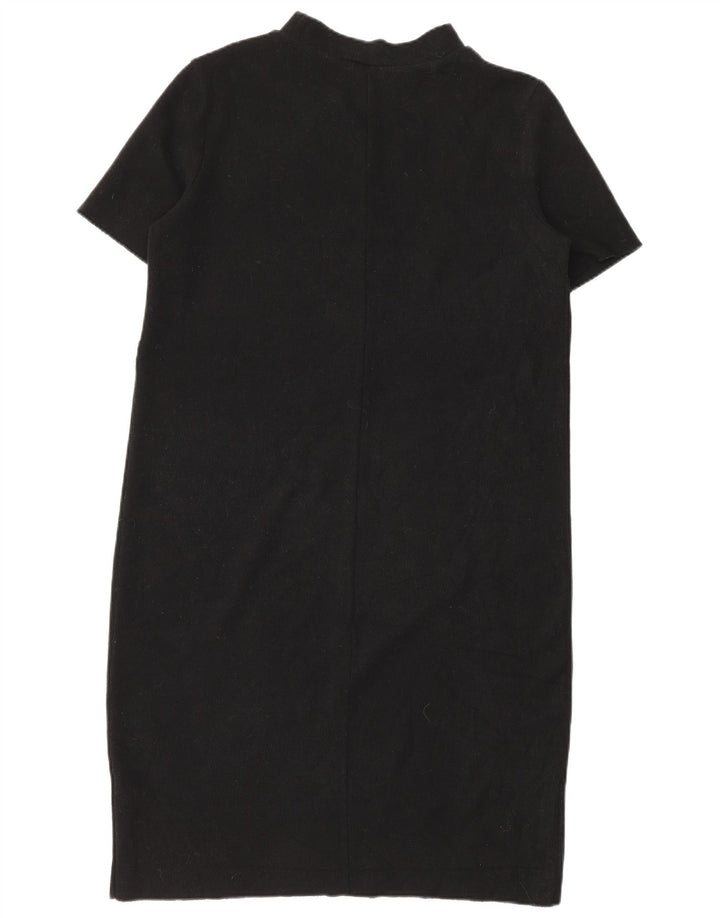 Zara Mujer Trafaluc Vestido Recto UK 44 Mediano Algodón Negro