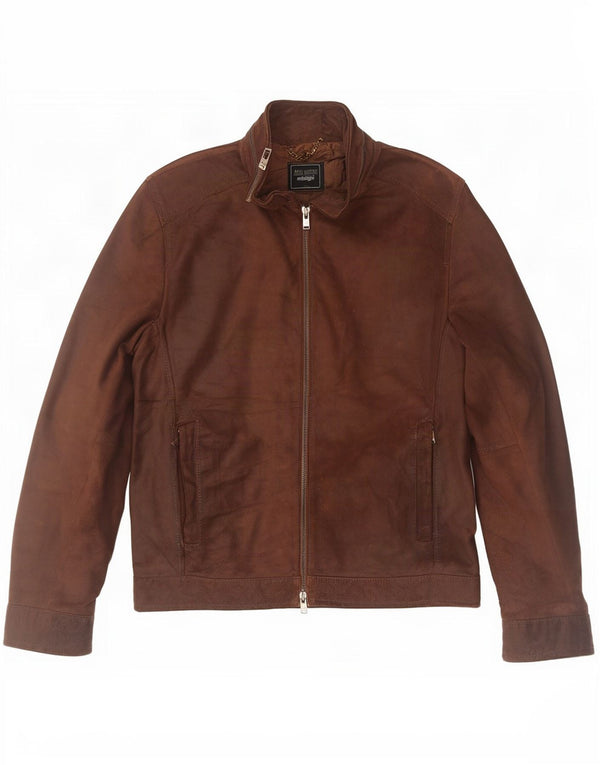 Chaqueta de ante para hombre Liu Jo IT 48 Cuero marrón medio