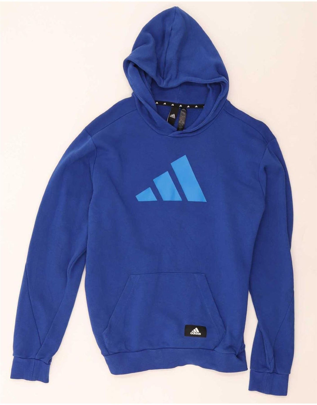 Adidas Hombre Sudadera Con Capucha Graphic Jumper Azul Medio