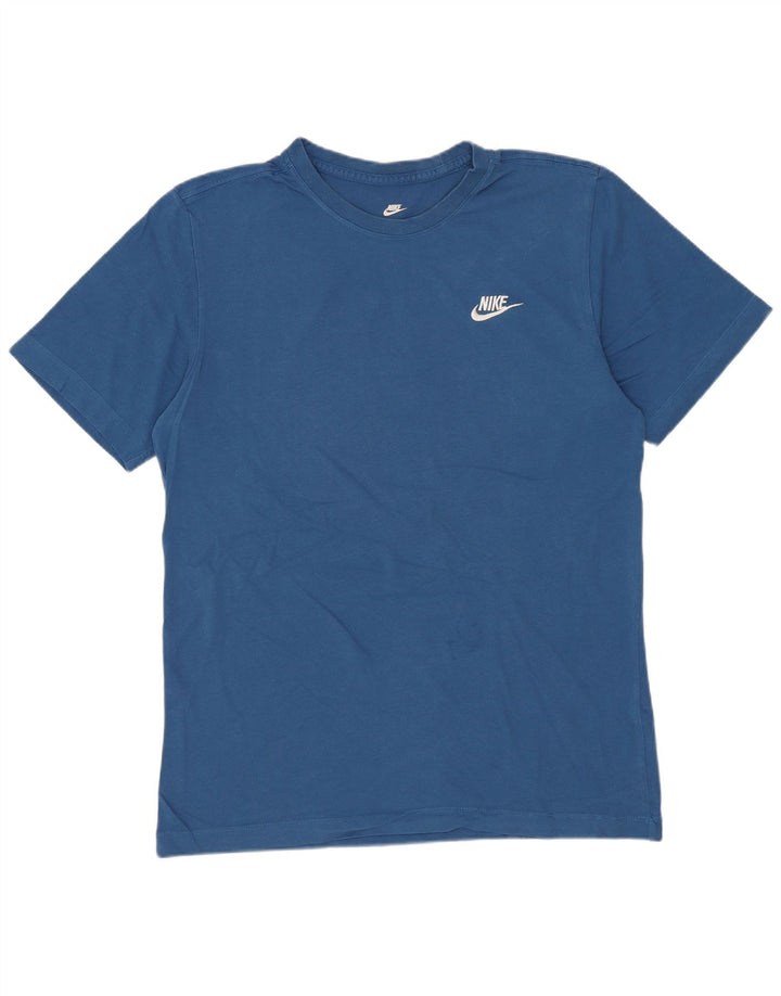 Camiseta Nike Hombre Top Small Azul Algodón