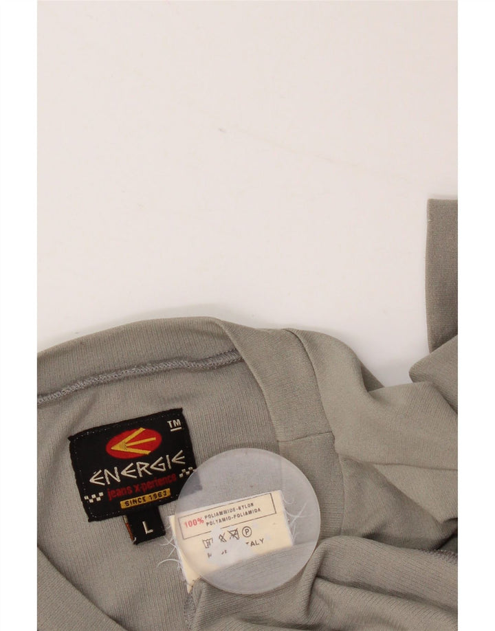 Energie Top Mujer Manga Larga UK 44 Grande Nylon Gris