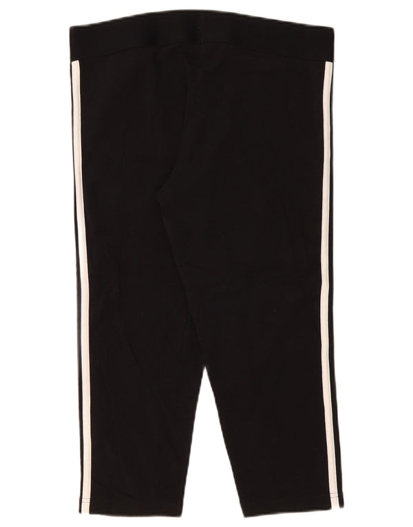 Adidas Leggings Capri para Mujer Reino Unido 16/18 Grande Negro Algodón