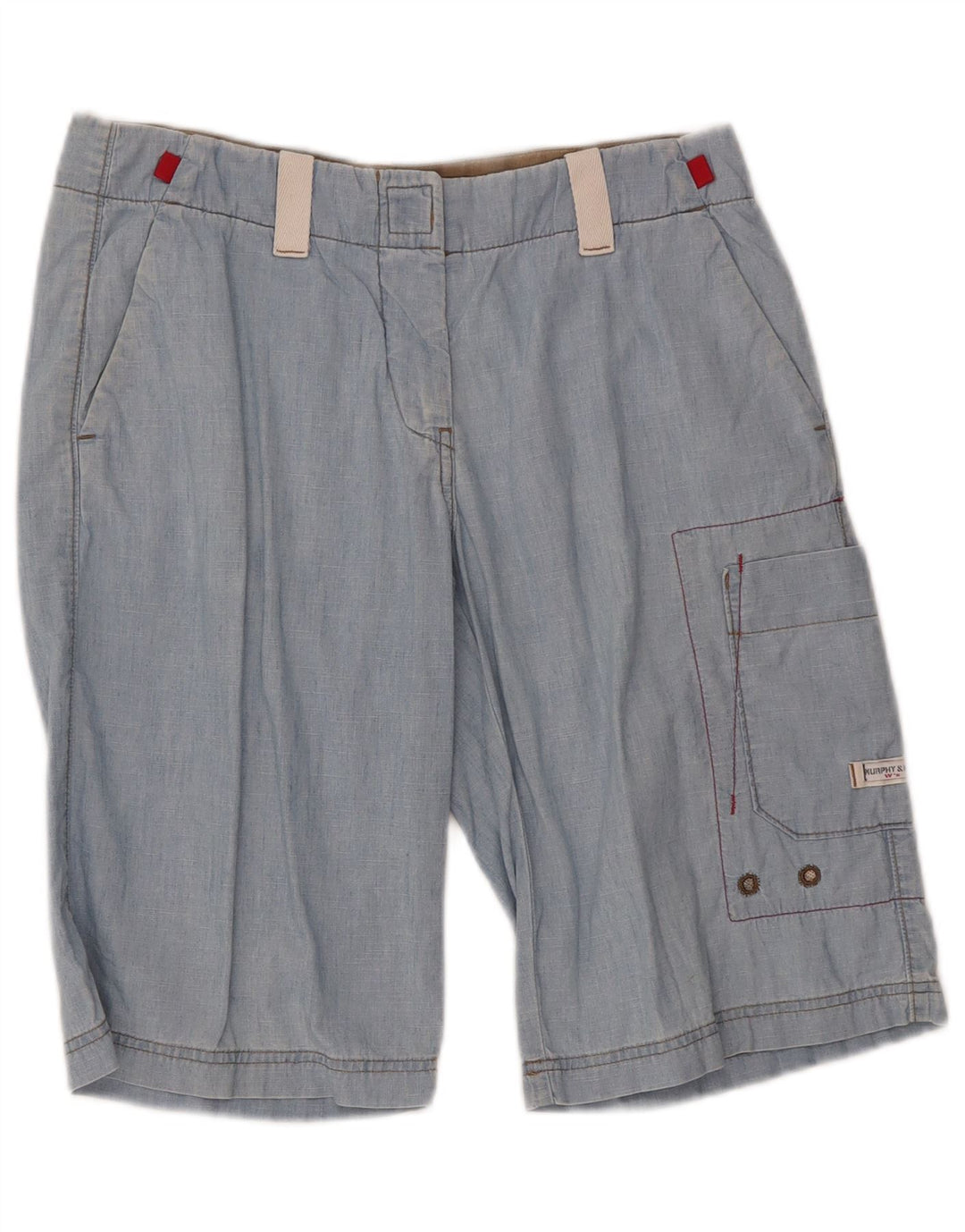 Murphy & Nye Shorts cargo para hombre pequeños W29 Algodón azul