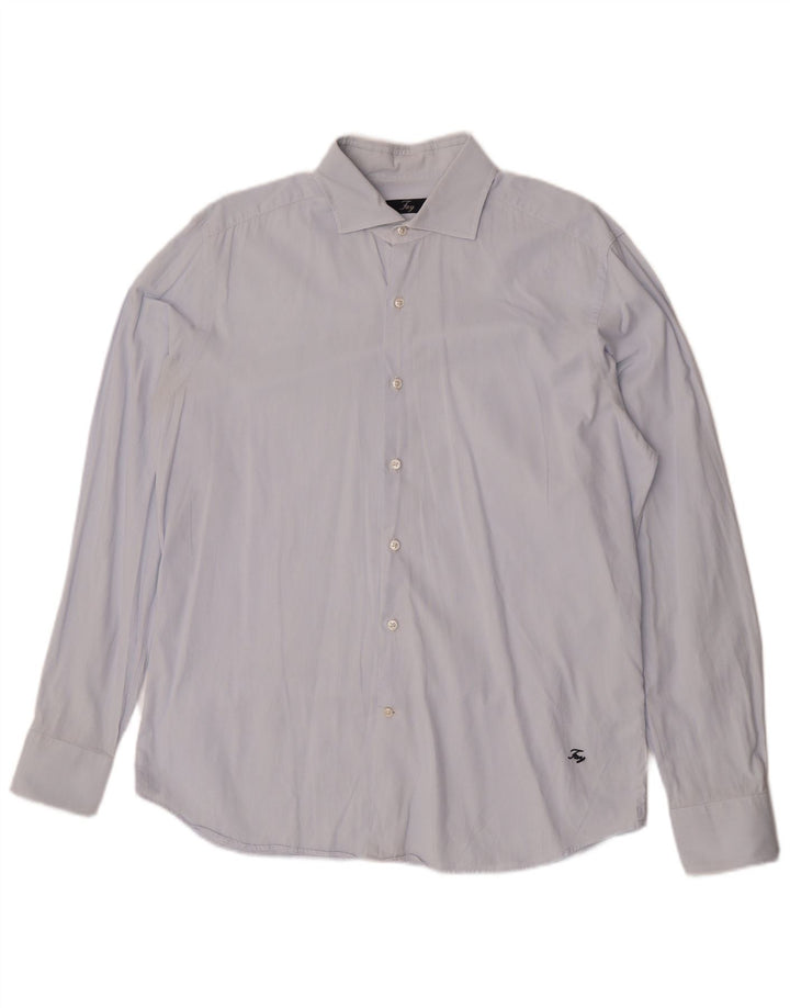 Camisa Fay Hombre Talla 43 17 XL Azul