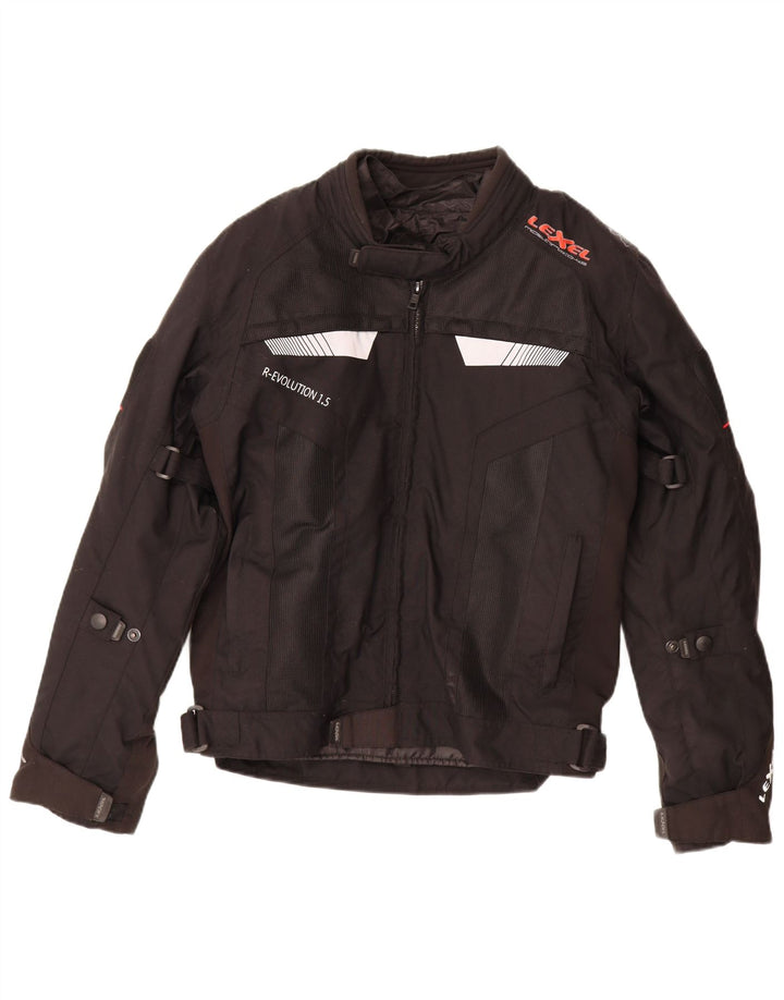 LEXEL Chaqueta gráfica para hombre, talla 40, color negro
