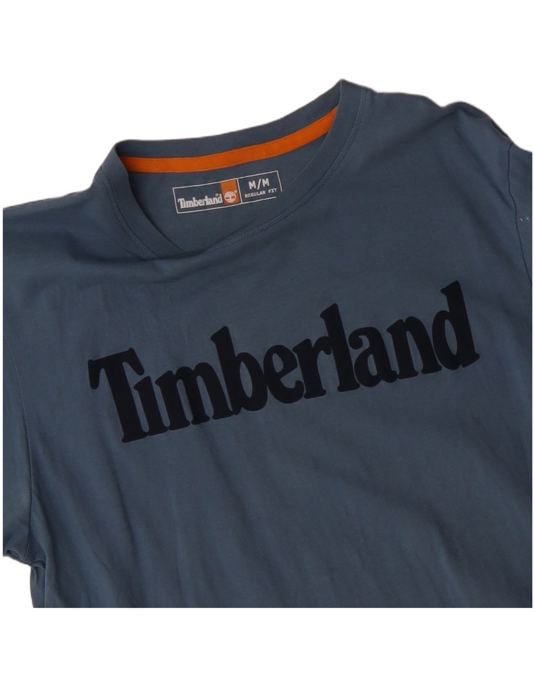 TIMBERLAND Camiseta gráfica de ajuste regular para hombre Top de algodón azul medio