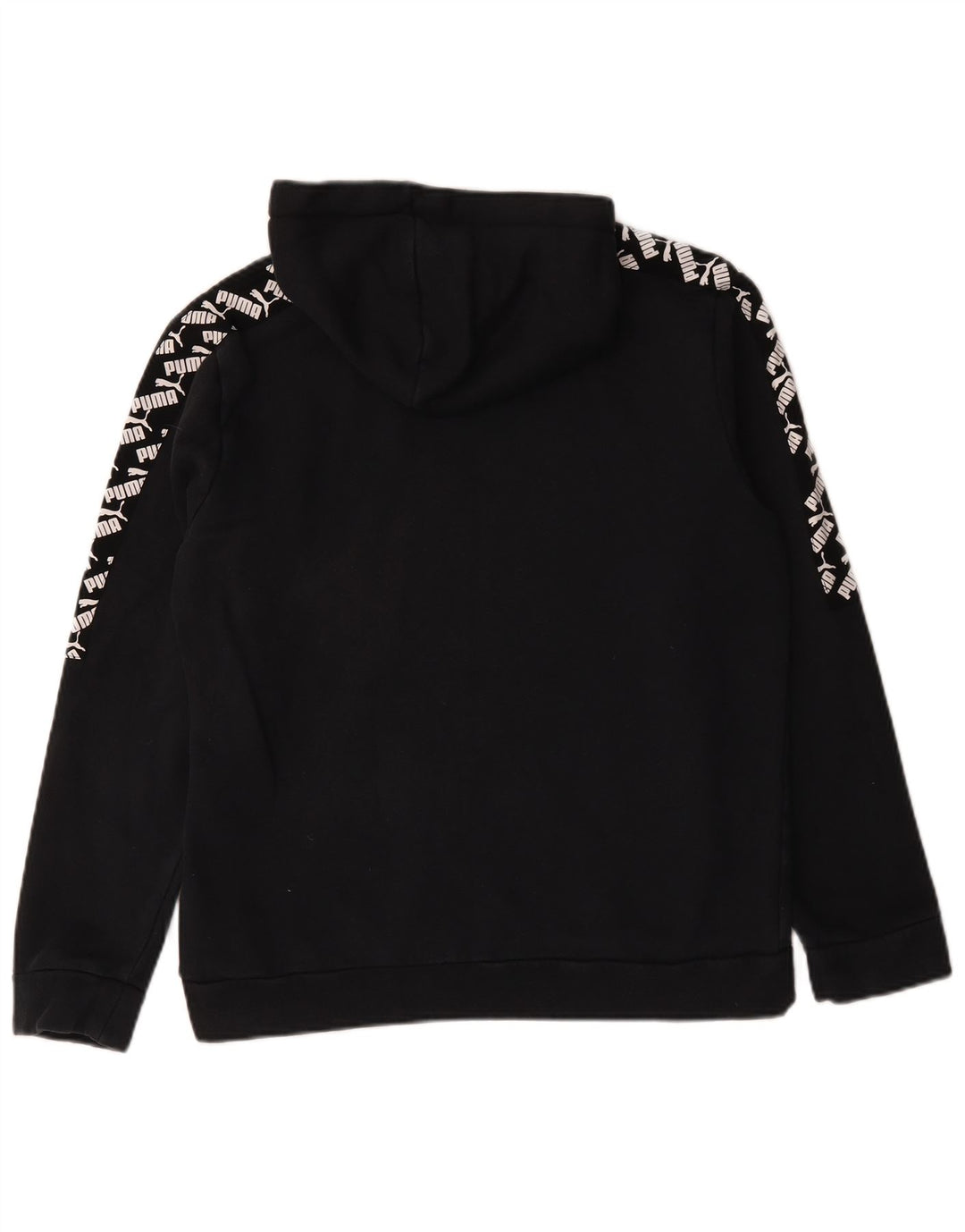 Puma Hombre Sudadera Con Capucha Gráfica Jersey De Algodón Negro Mediano