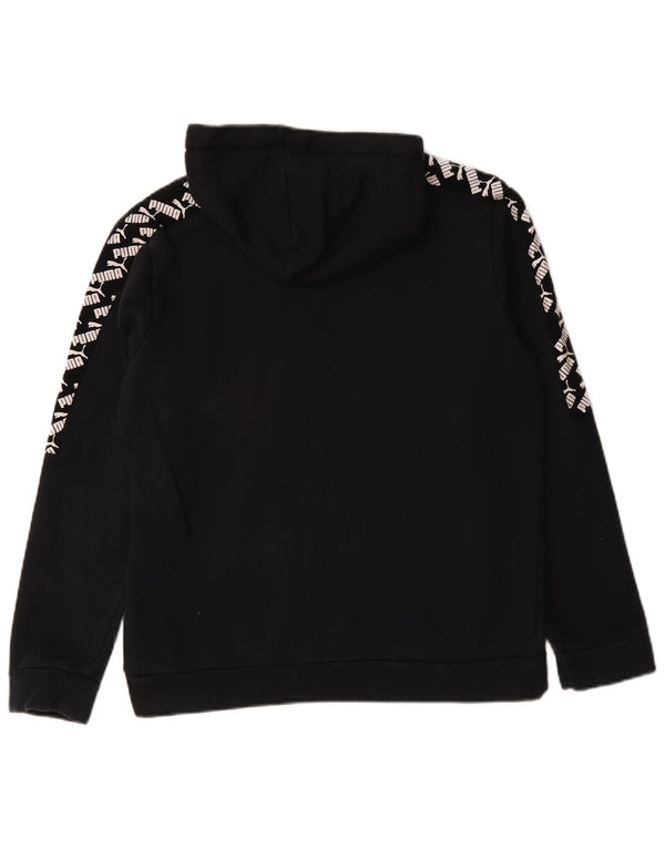 Puma Hombre Sudadera Con Capucha Gráfica Jersey De Algodón Negro Mediano