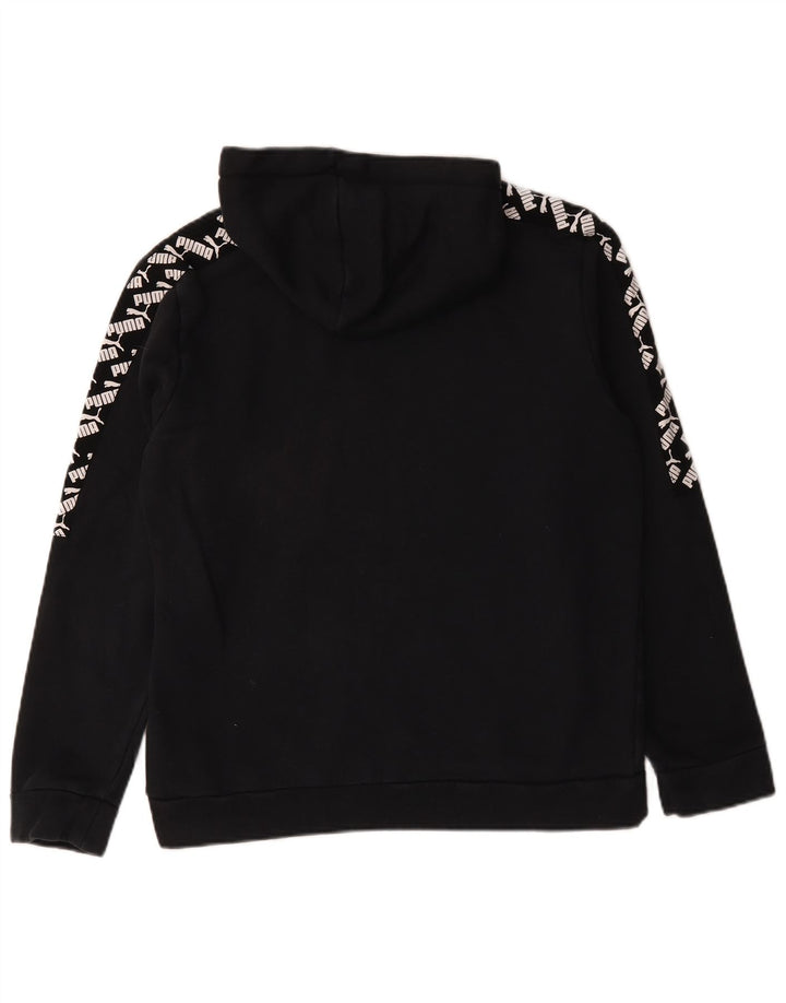 Puma Hombre Sudadera Con Capucha Gráfica Jersey De Algodón Negro Mediano
