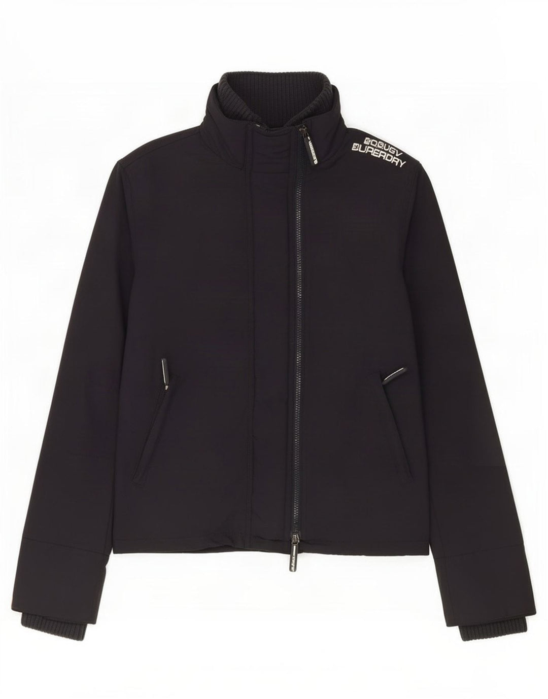 Superdry Chaqueta Lluvia Gráfica Para Mujer UK 44 Medium Azul Marino Nylon