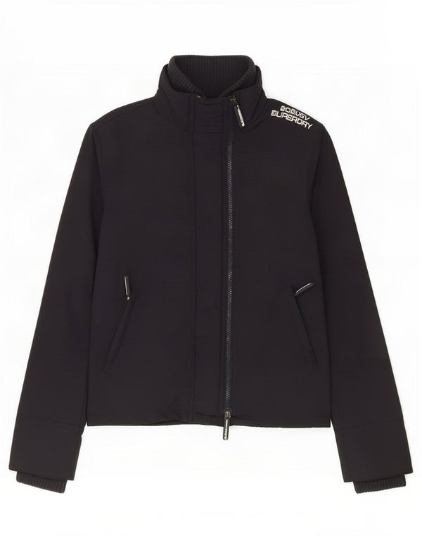 Superdry Chaqueta Lluvia Gráfica Para Mujer UK 44 Medium Azul Marino Nylon
