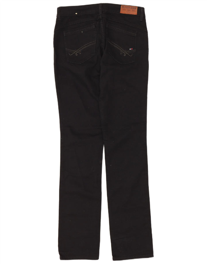 Tommy Hilfiger Pantalones casuales de cintura baja para mujer W30 L34 Algodón negro