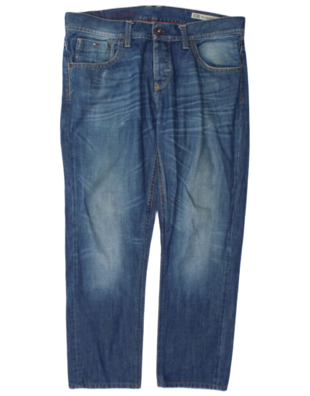 Tommy Hilfiger Vaqueros rectos para hombre W38 L30 Algodón azul
