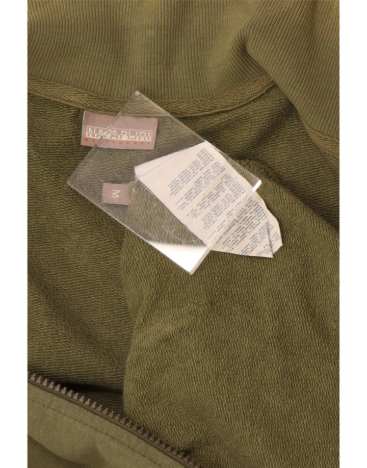 NAPAPIJRI Chaqueta superior de chándal con gráfico para hombre Algodón caqui medio