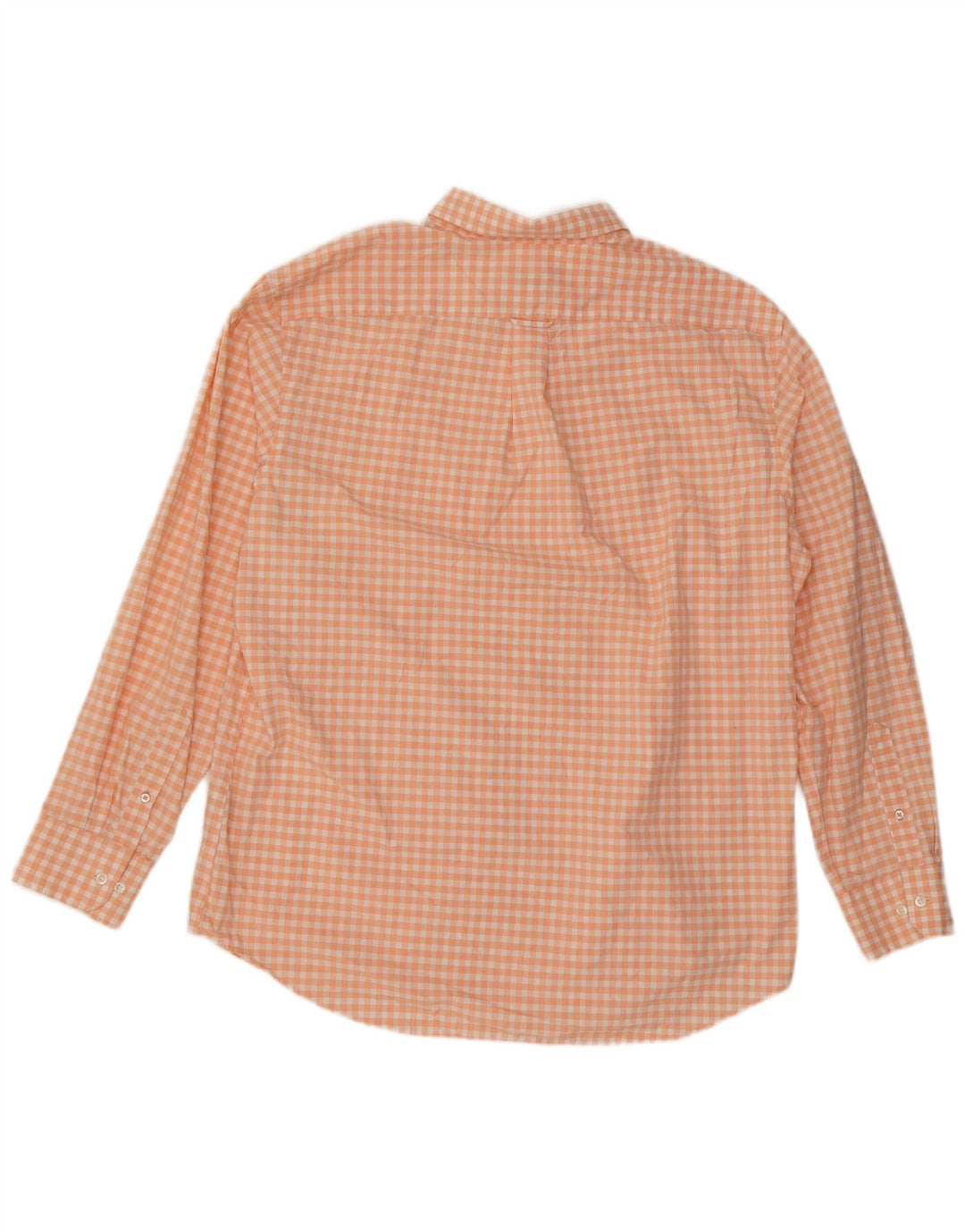 Camisa Izod Hombre XL Algodón Vichy Naranja