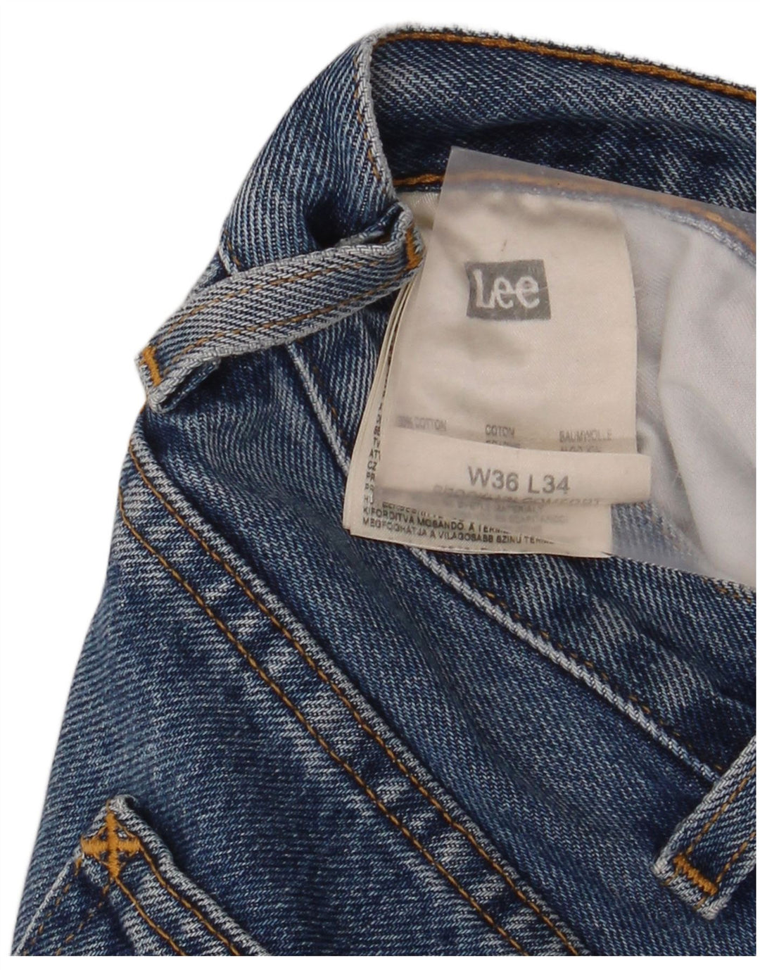 Vaqueros rectos Lee para hombre W36 L34 Algodón azul