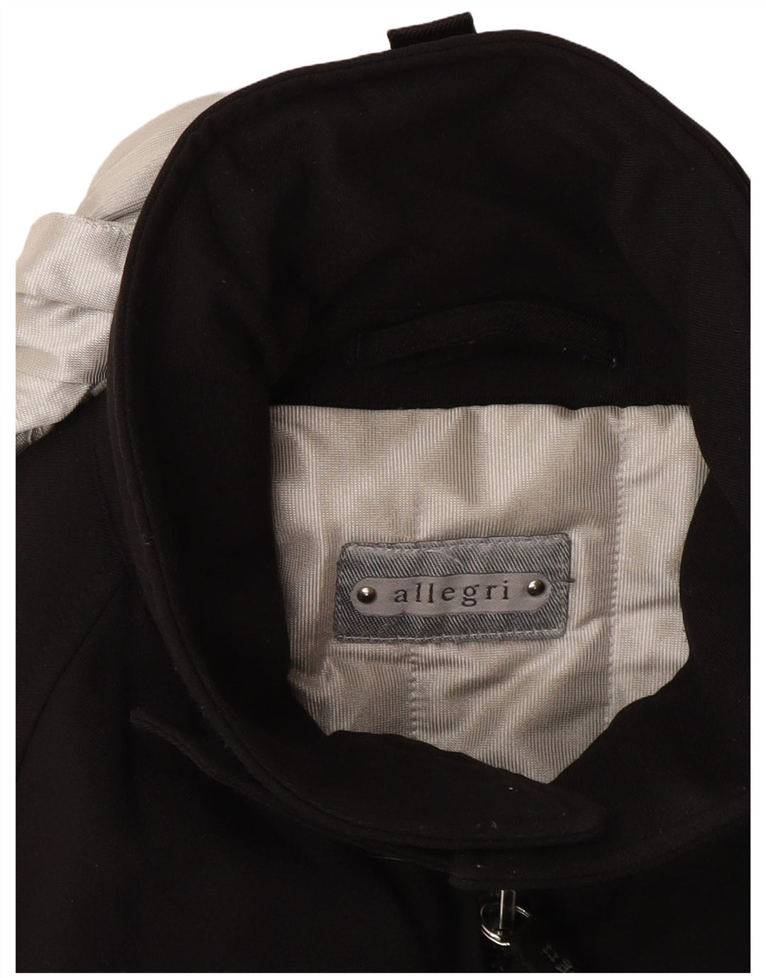 Allegri Chaqueta cortavientos con capucha para hombre UK 40 Large Black Colourblock