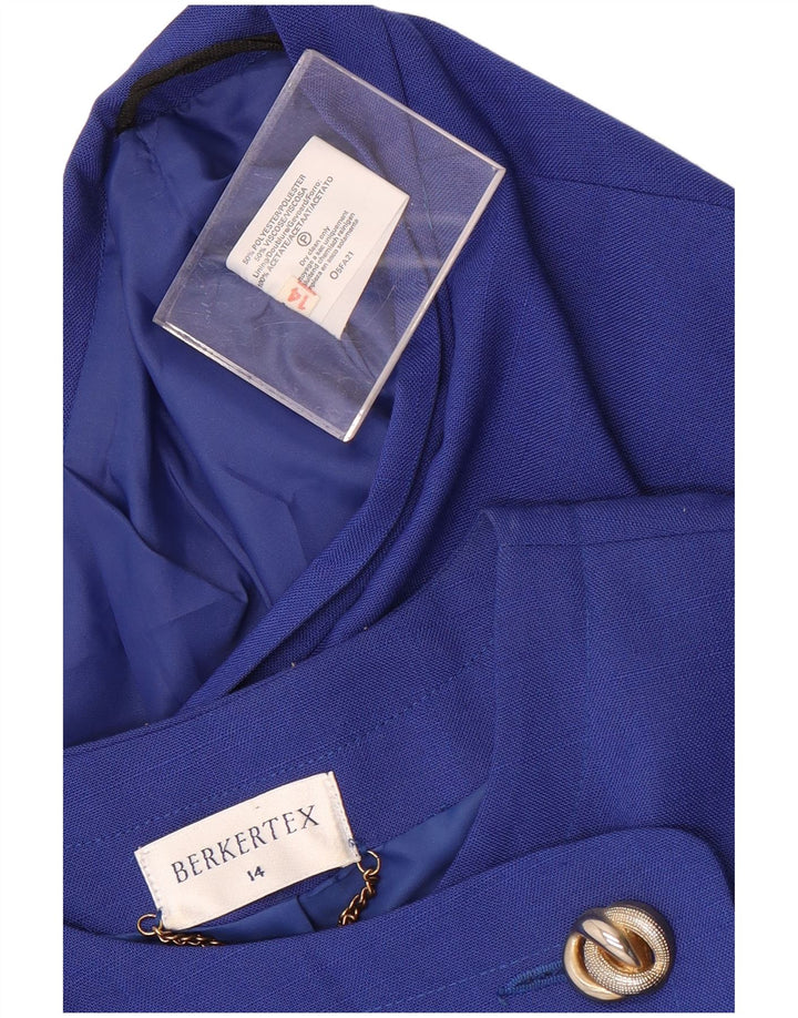 Berkertex Conjunto de falda de 2 piezas con 4 botones para mujer UK 44 Poliéster azul grande