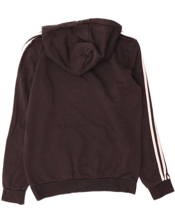 Adidas - Sudadera con capucha para hombre, talla pequeña, algodón negro