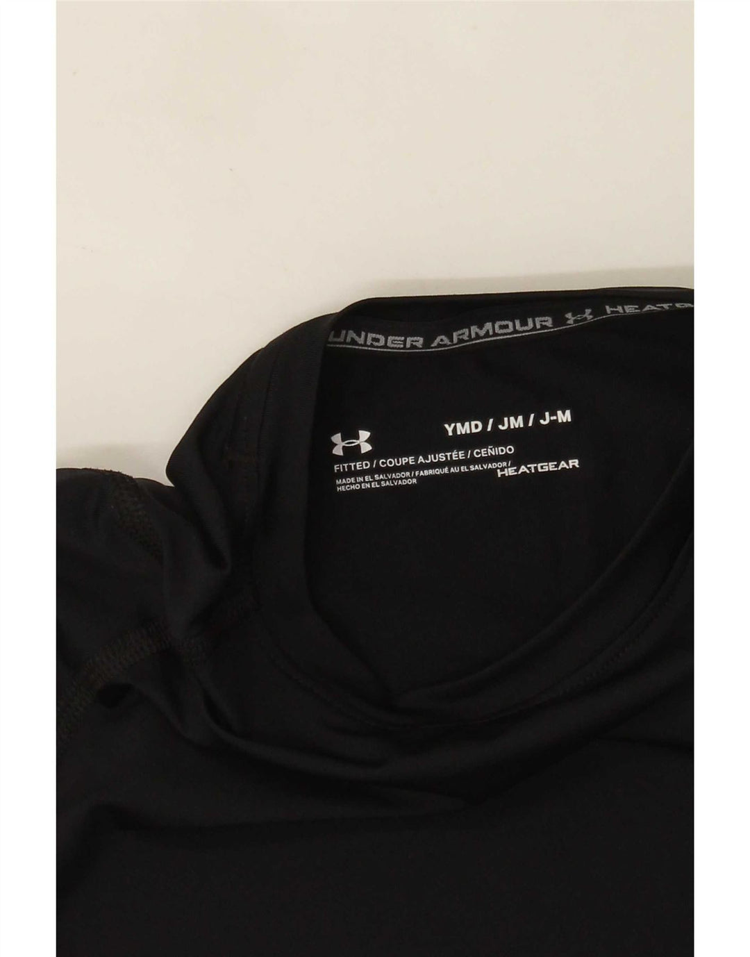Under Armour Camiseta Heat Gear Manga Larga para Niños 9-10 Años Mediano Negro
