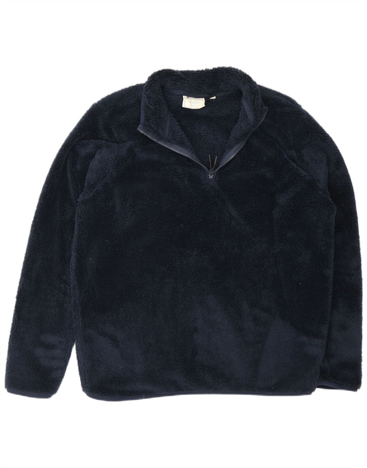 Jersey de forro polar con cuello y cremallera para hombre de Mountain Warehouse Poliéster azul marino grande